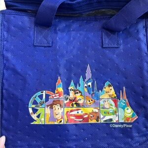 Disney Blue Travel Bag with Colorful Character Design